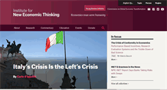 Desktop Screenshot of ineteconomics.org